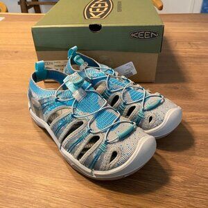 Keen Sandals Women’s Size 7.5 Evofit One Knight Hiking Paloma Lake Blue 1018751